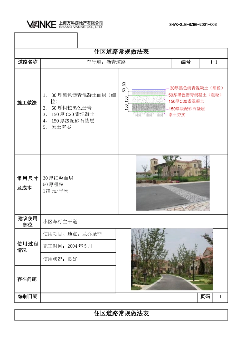 景观标准-小区道路_第1页