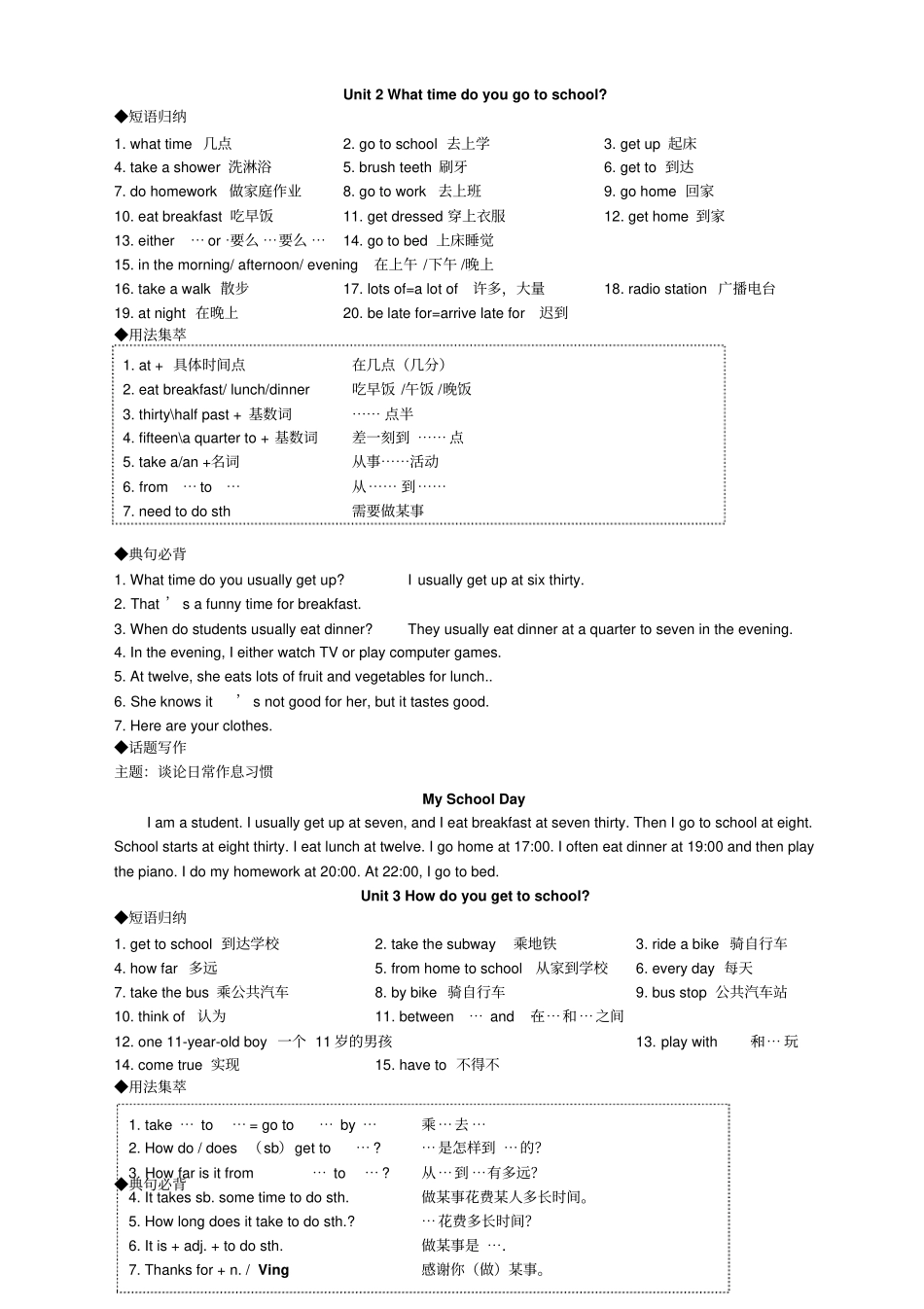 人教版七年级下册英语单词、词组大全_第2页