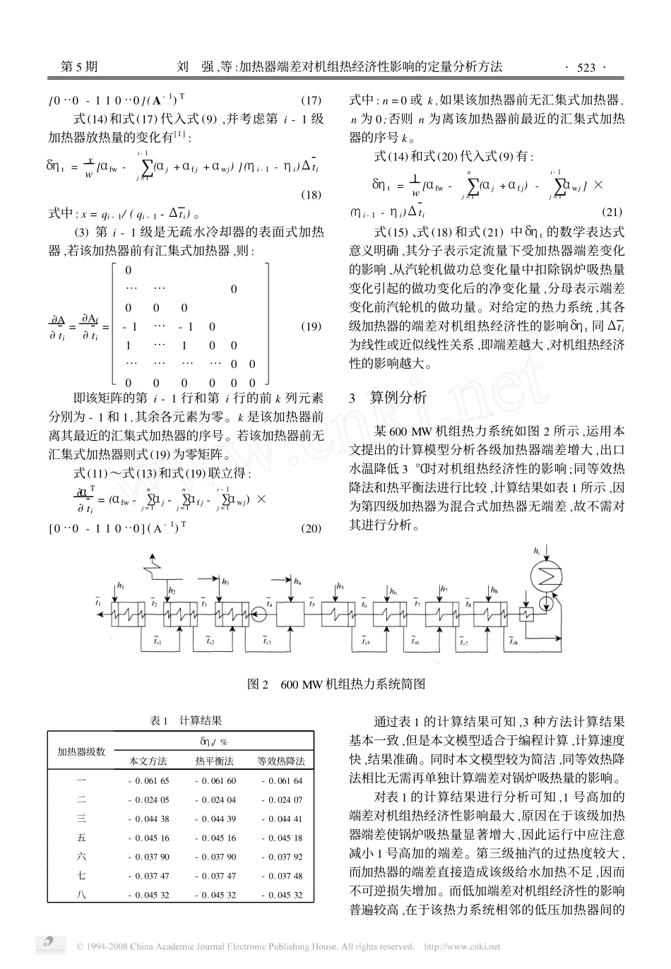 加热器端差对机组热经济性影响的定量分析方法_第3页