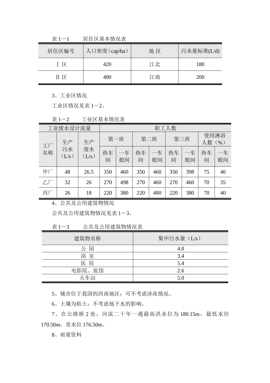 排水课程设计_第2页