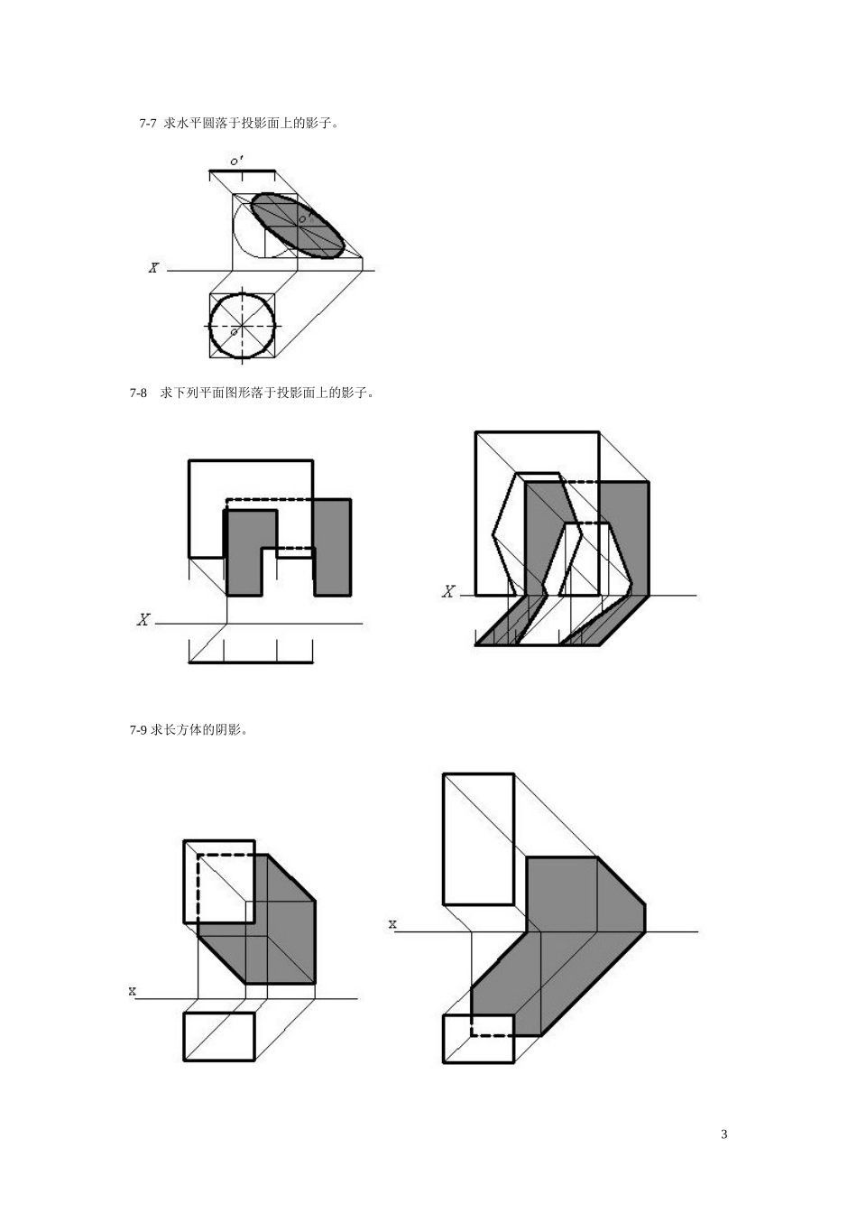 工程制图第七章阴影习题答案_第3页