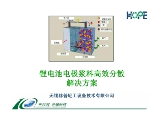 锂电池电极浆料高效分散解决方案