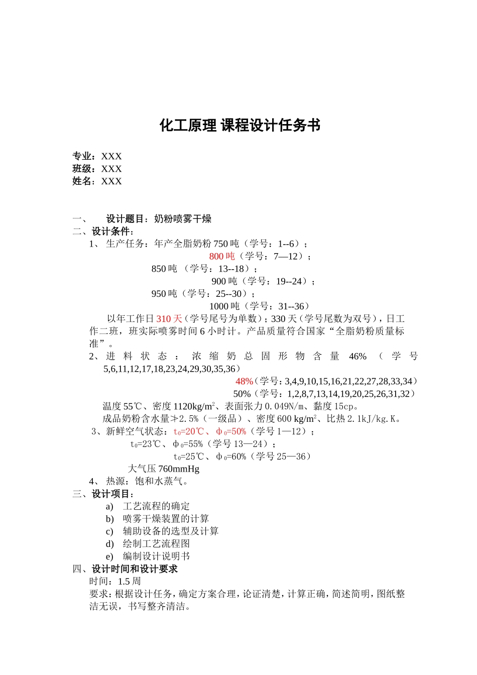 化工原理课程设计(奶粉喷雾干燥)_第2页