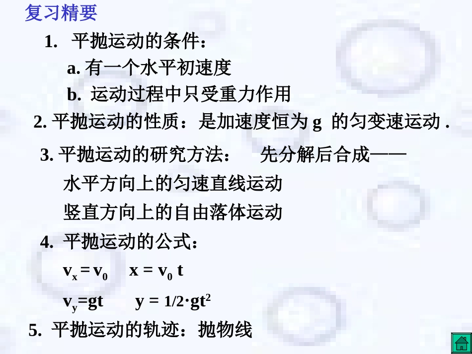 高考物理课件：平抛运动_第3页