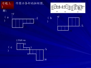 作图示各杆的扭矩图