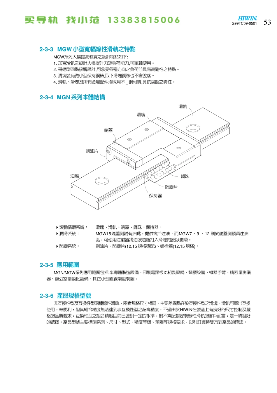 直线导轨样本---MG型_第2页