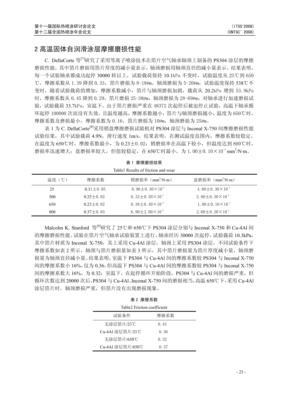 高温固体自润滑涂层的组织及性能_第3页