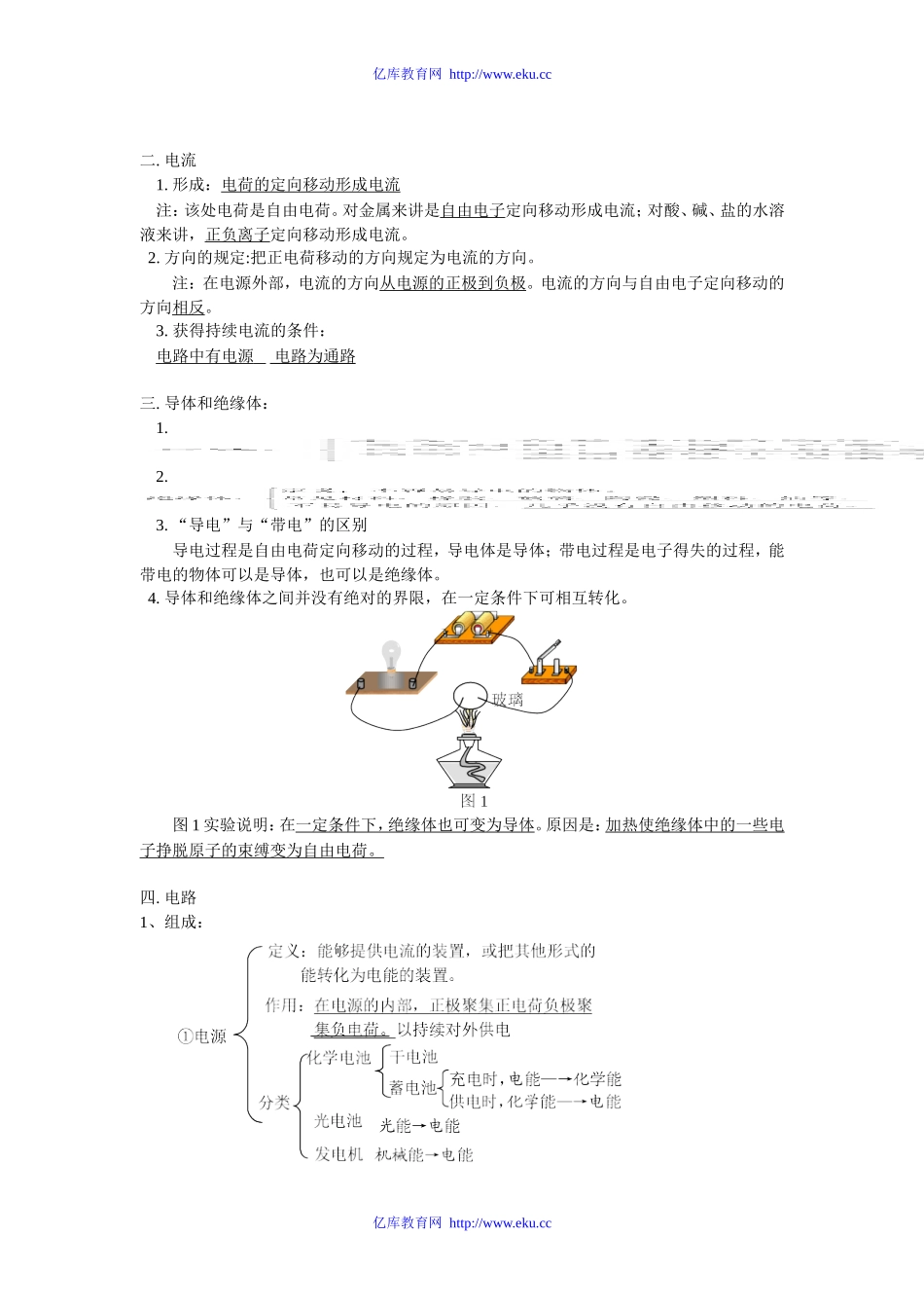 九年级物理专题：电流和电路知识精讲_第2页