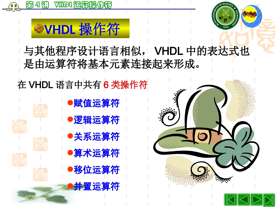 第四讲 VHDL操作符_第1页