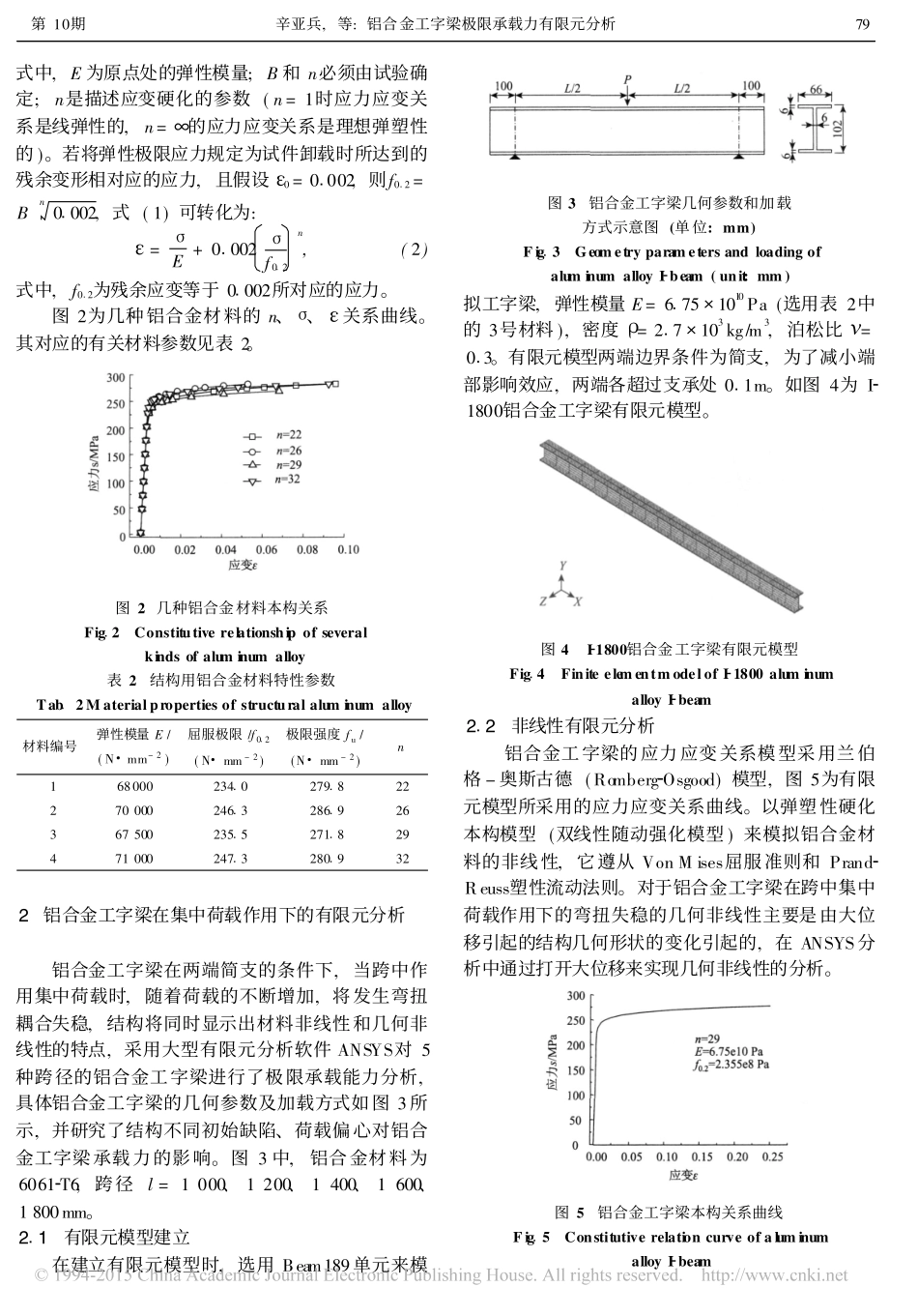 铝合金工字梁极限承载力有限元分析_第3页