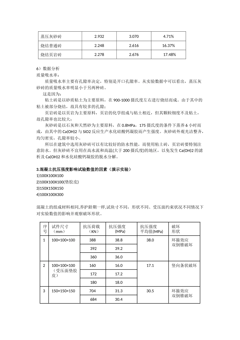 建筑材料基本性质实验_第3页