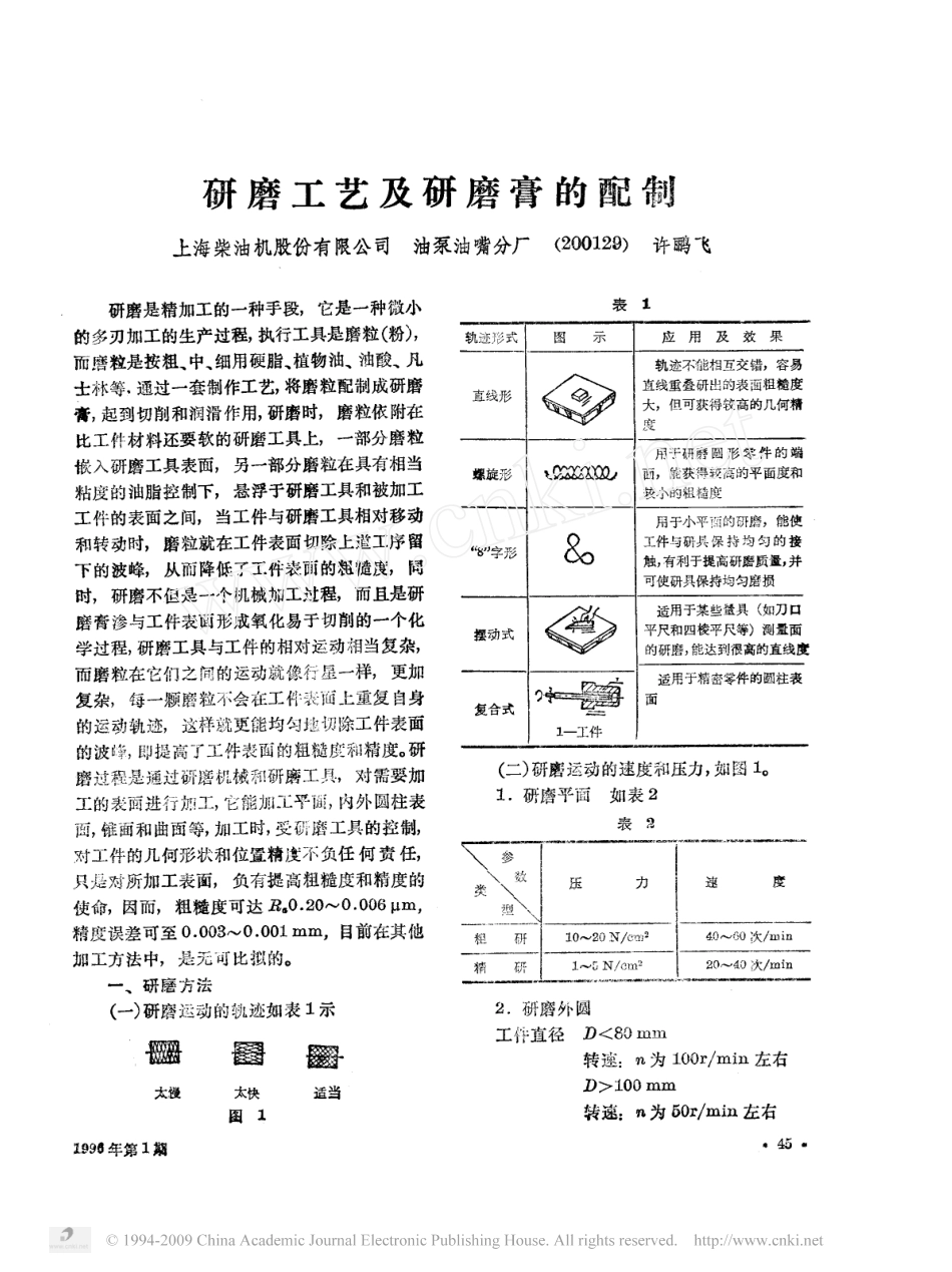 抛光打磨工艺及研磨膏的配制_第1页