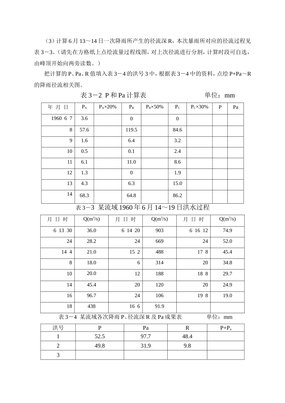 河海大学工程水文学习题集_第3页