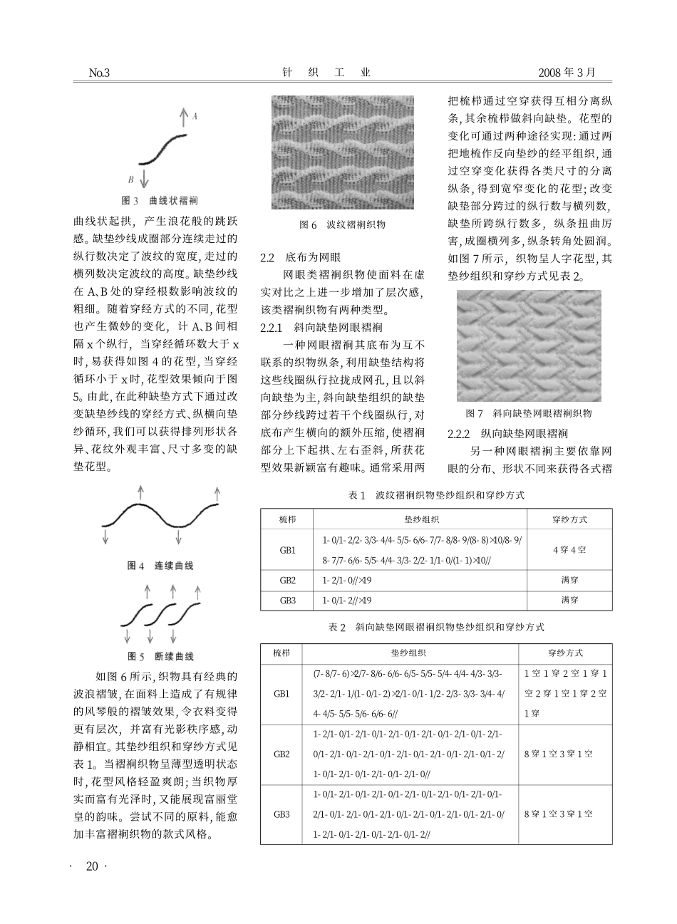 经编褶裥织物的结构设计_第2页