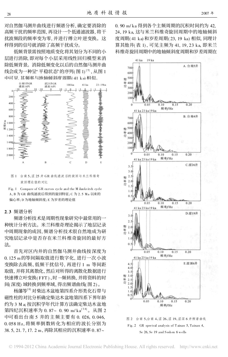 利用米兰科维奇旋回划分柴达木盆地第四系层序地层_郭少斌_第2页