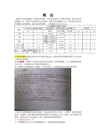 平面控制三角测量