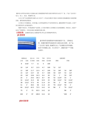 软管系列产品介绍