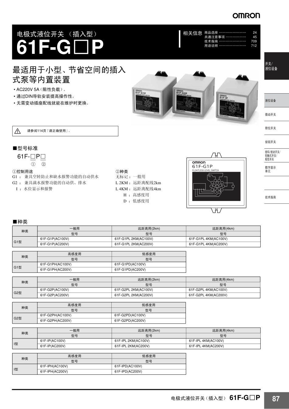 欧姆龙液位开关_第1页