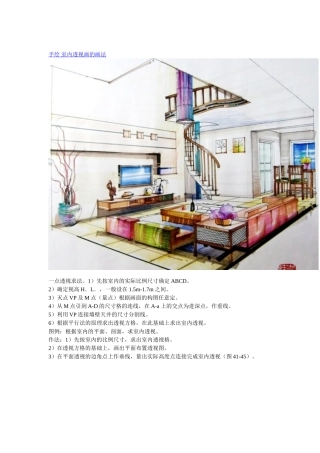 室内 手绘 透视画法