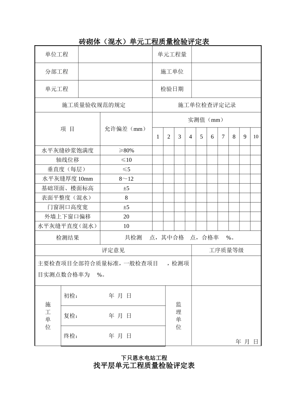 建筑装修表格_第2页