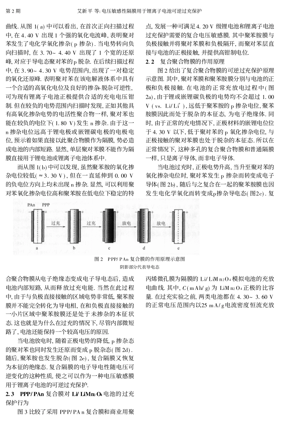 电压敏感性隔膜用于锂离子电池可逆过充保护_第3页