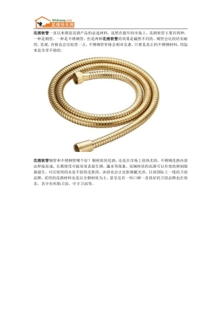 花洒软管价格 铜管和不锈钢管哪个好