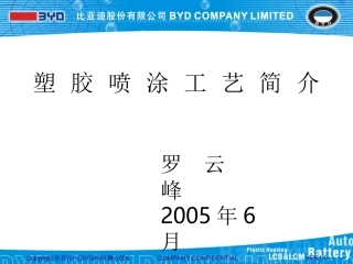 塑胶喷涂工艺