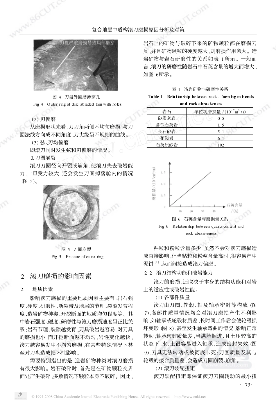 复合地层中盾构滚刀磨损原因分析及对策_第2页