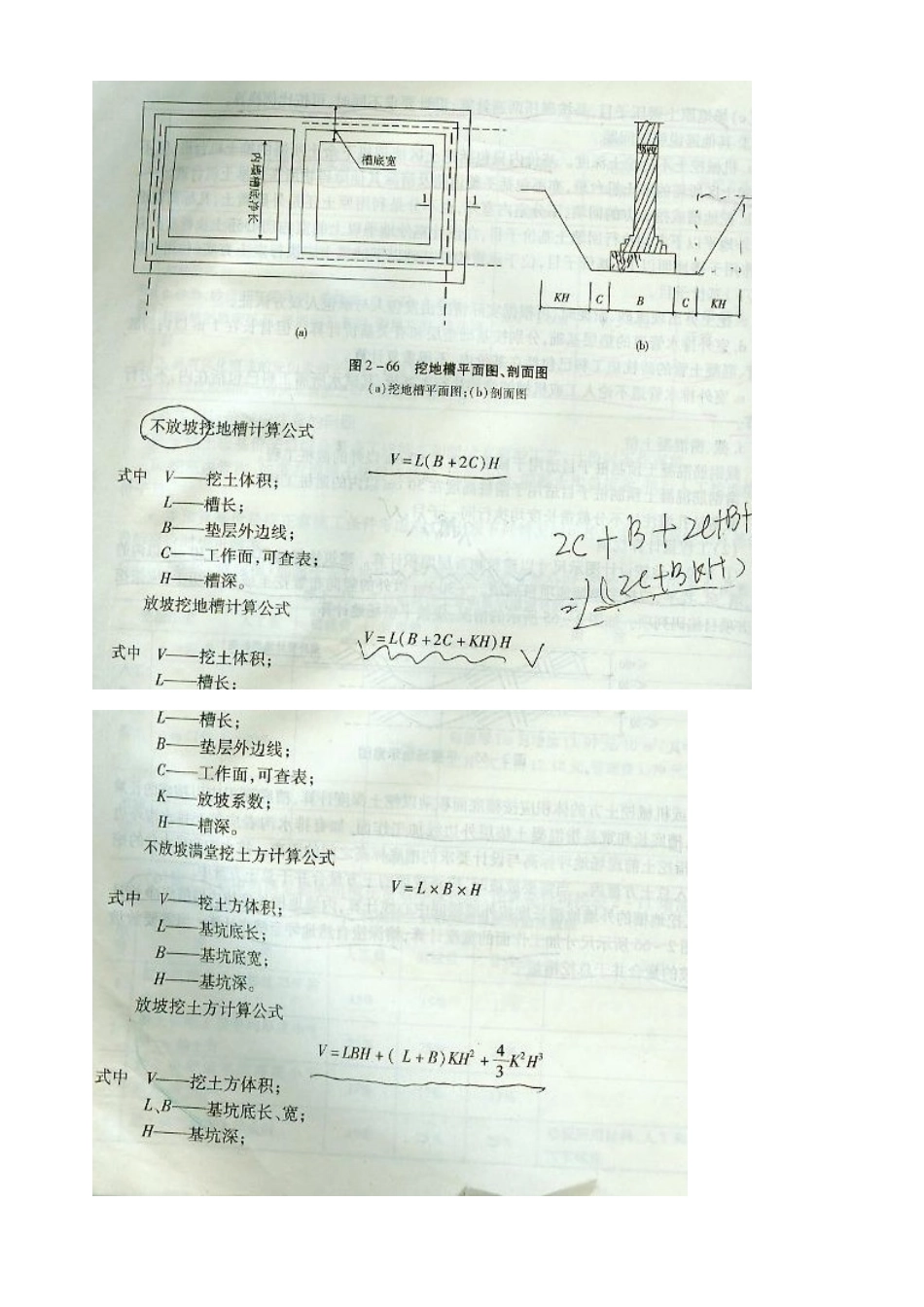 挖沟槽计算工程量的内墙长度要减垫层宽度么_第3页
