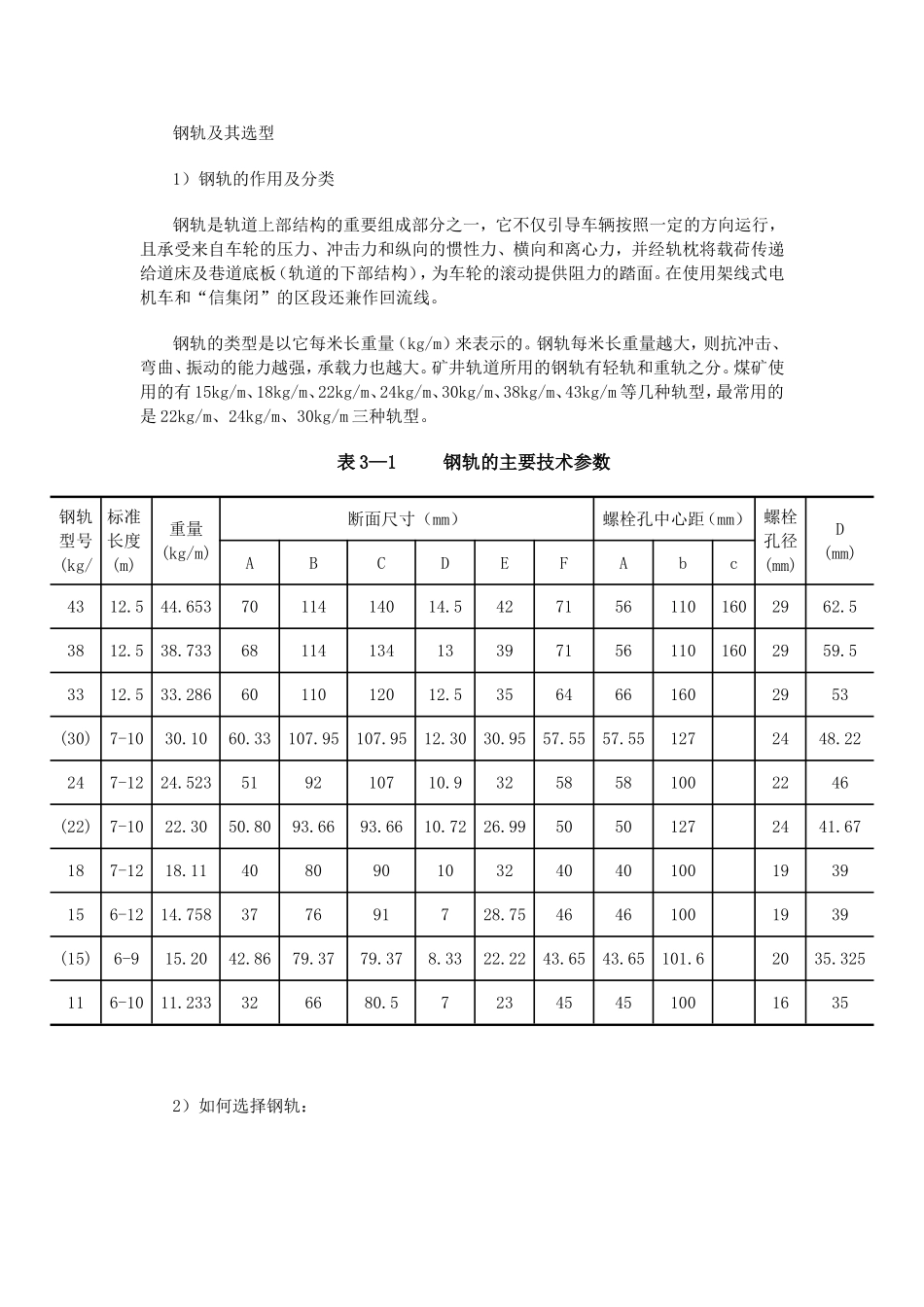 钢轨及其选型_第1页