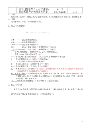 防火门的基本知识(防火门规格型号尺寸计算五金配置和安装的基本要求)