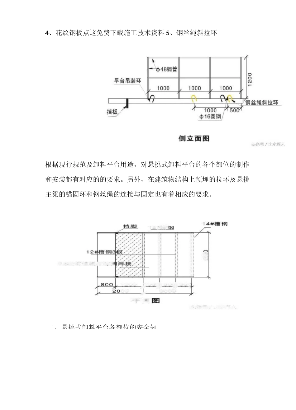 悬挑式卸料平台安装规范_第2页