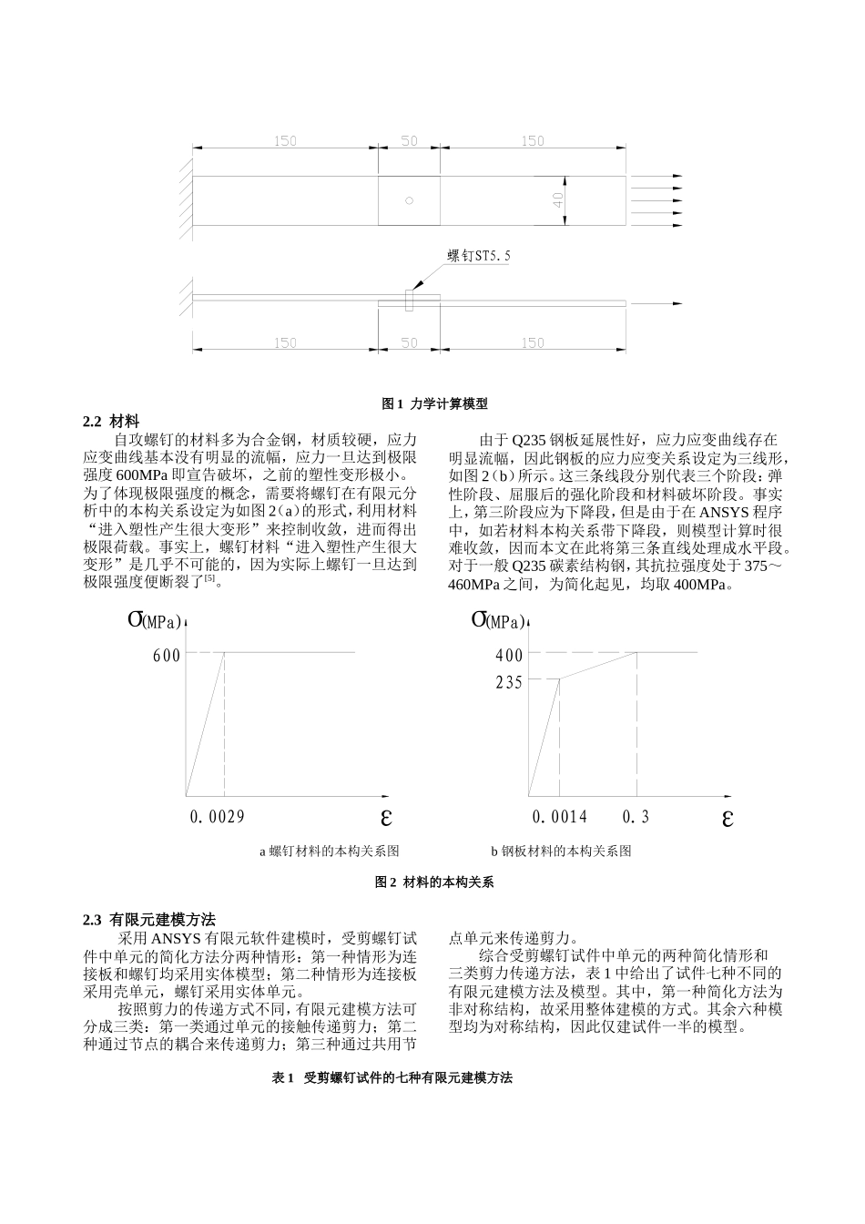 自攻螺钉连接抗剪承载力有限元_第2页