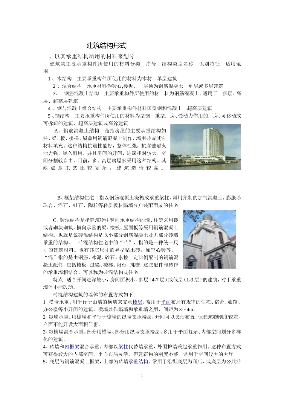 建筑结构形式_第1页