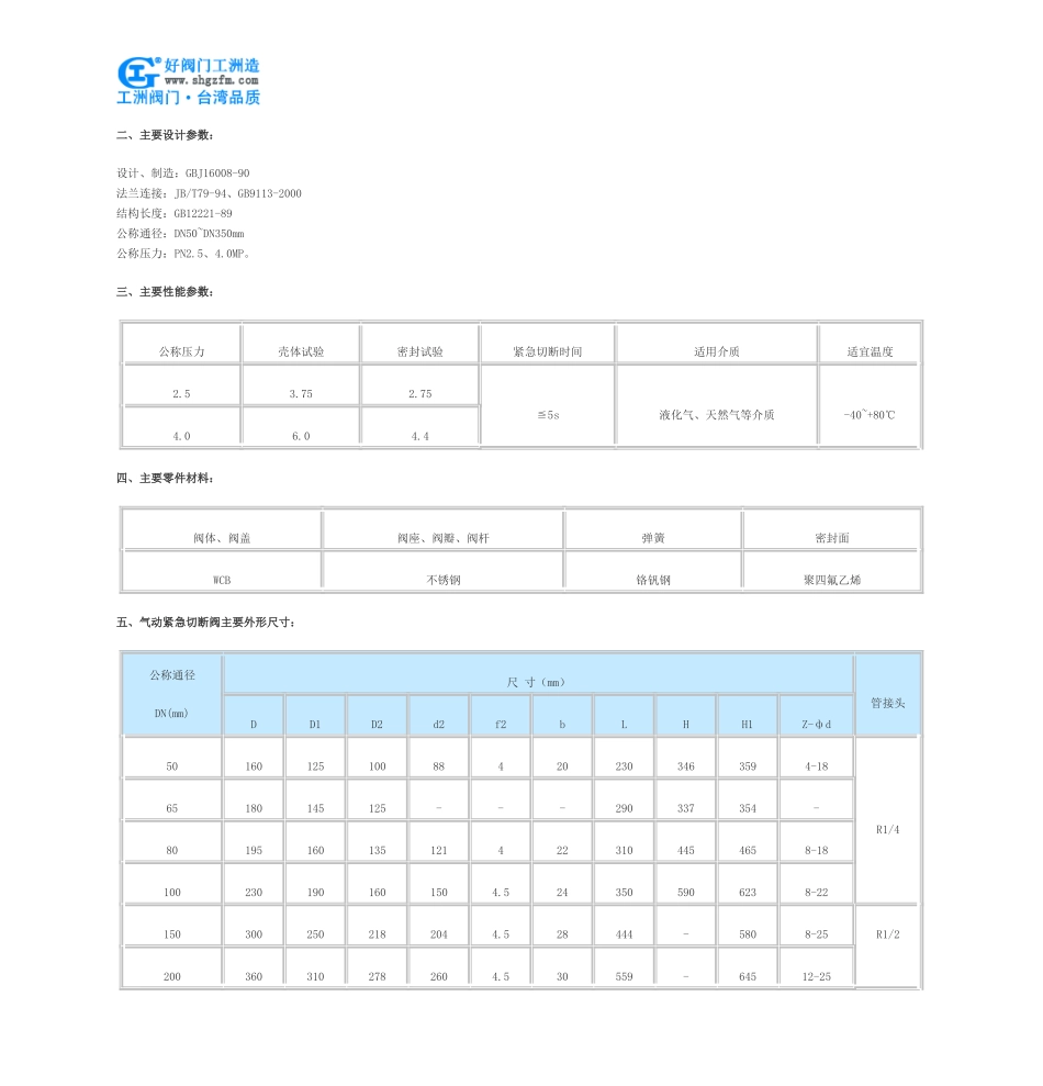 气动紧急切断阀_第2页