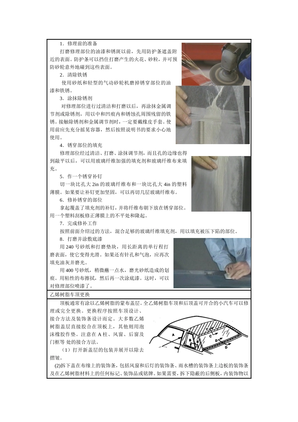 学习情境5：车顶的维修_第2页