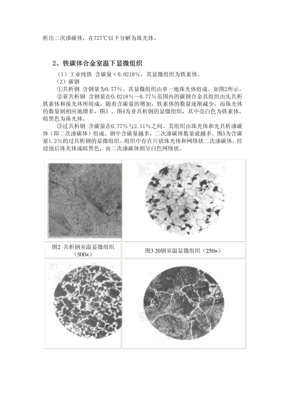 铁碳合金平衡组织观察_第3页