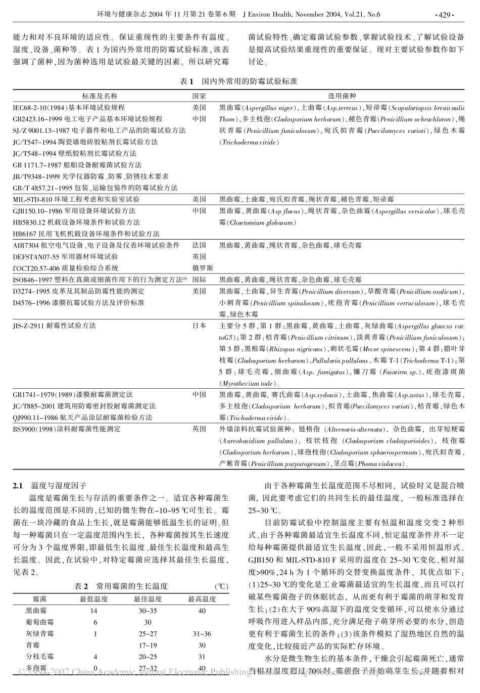 工业材料及制品的防霉试验标准及其应用_第2页