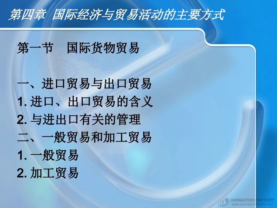 第四章 国际贸易活动的主要形式_第1页