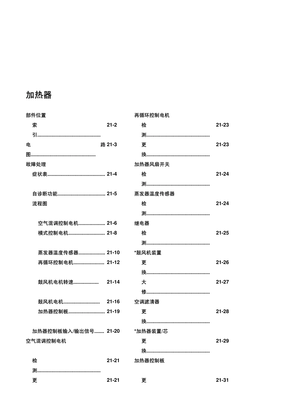 雅阁加热器与空调HEATER_第2页