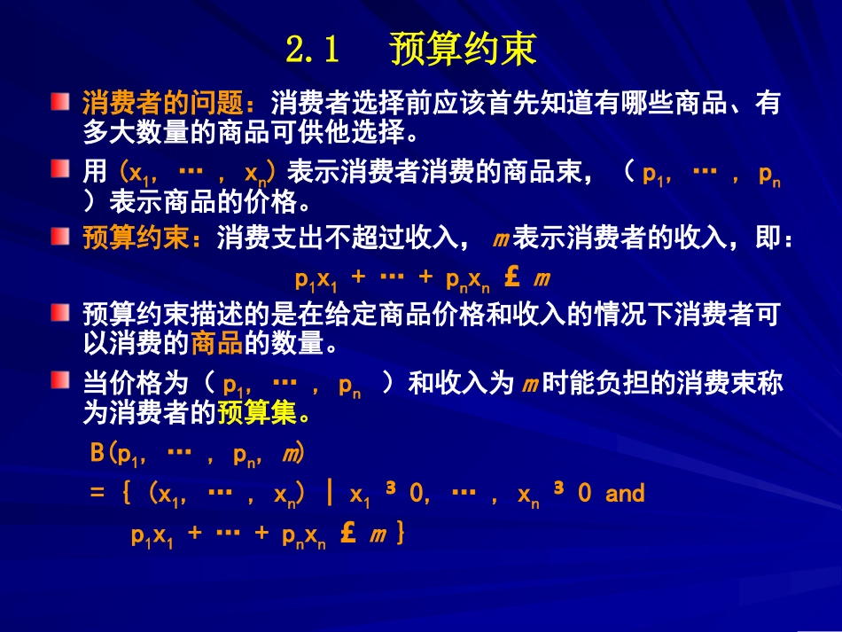 中级微观经济学2.预算约束_第3页