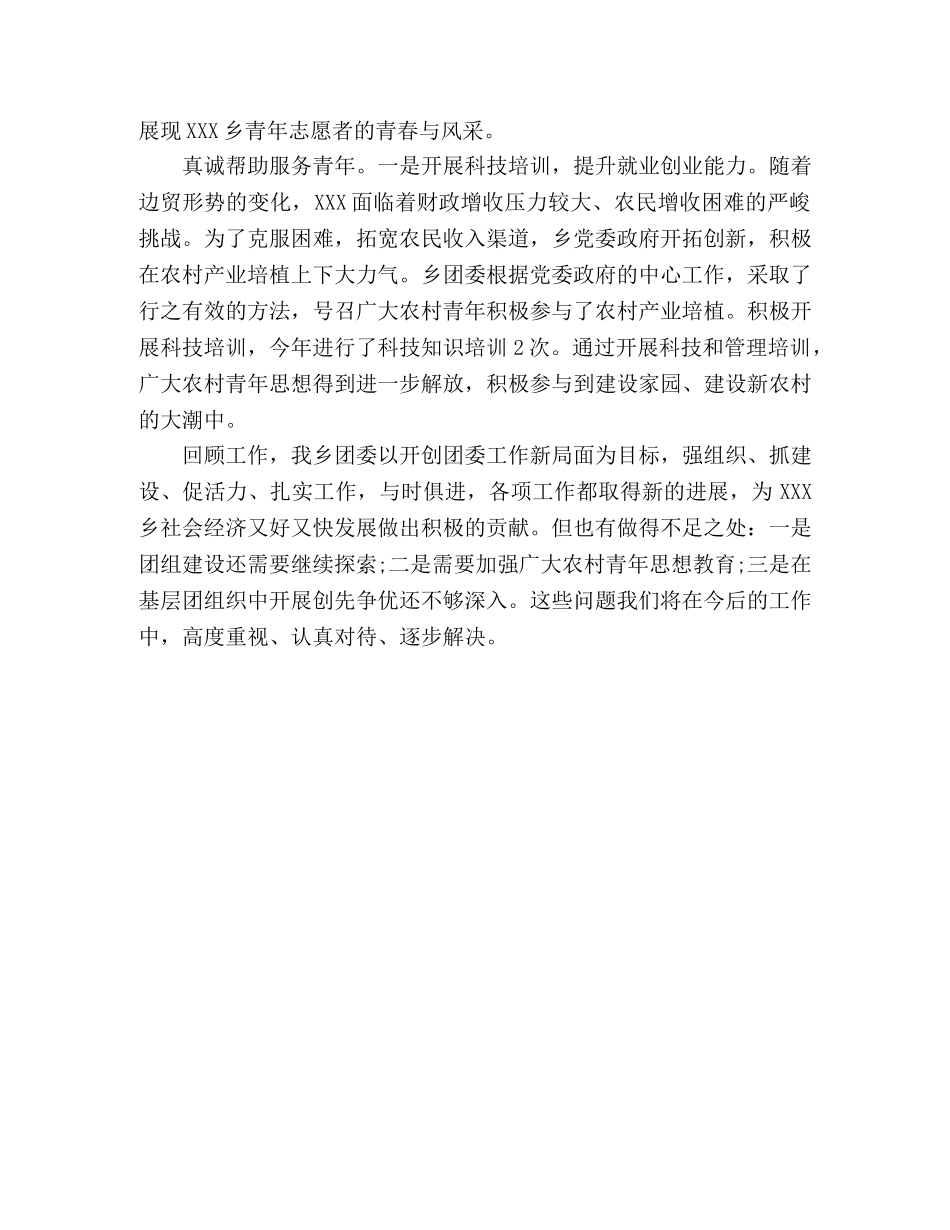 乡团委工作总结 _第2页