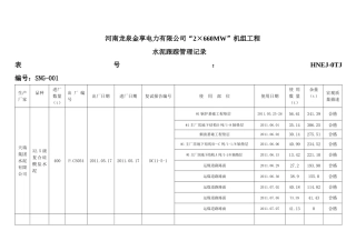 水泥跟踪台帐
