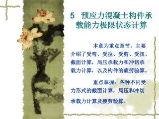 预应力混凝土构件承载能力极限状态计...