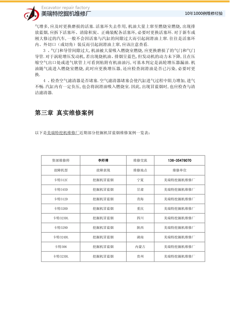 挖掘机冒蓝烟原因_第2页