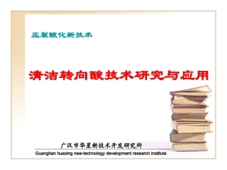 清洁转向酸技术应用