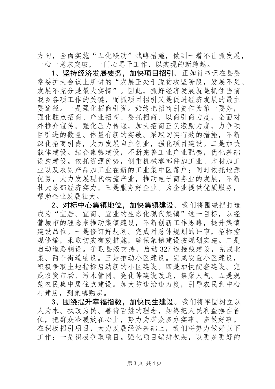 乡“十三五”规划调研座谈会发言 (2)_第3页