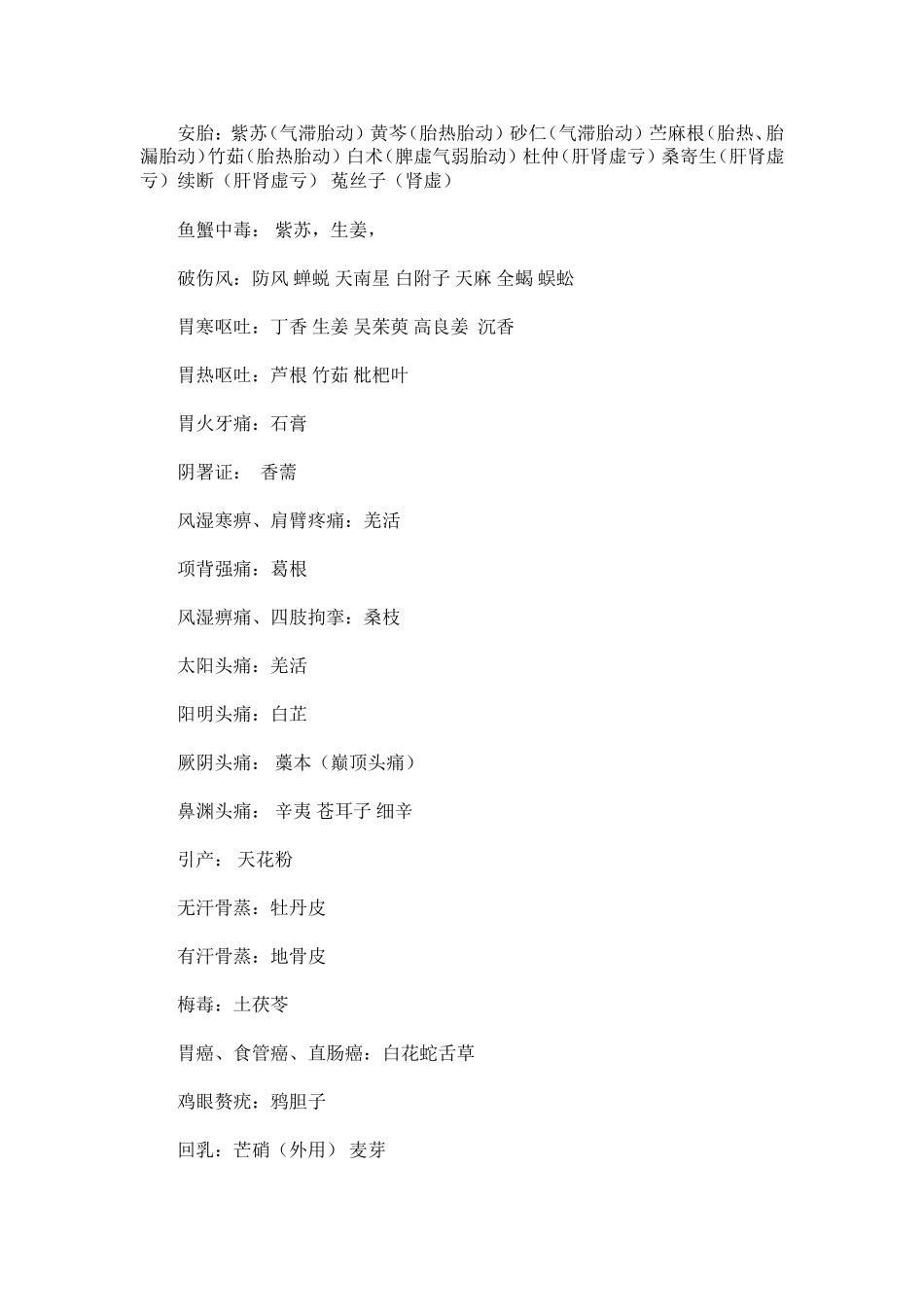 中药学横向总结_第2页