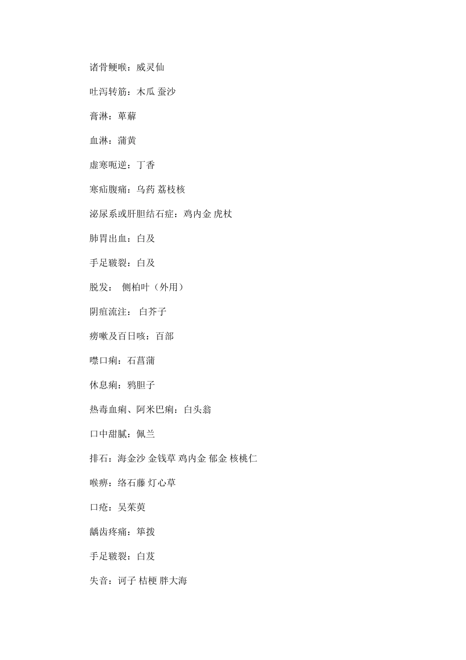 中药学横向总结_第3页