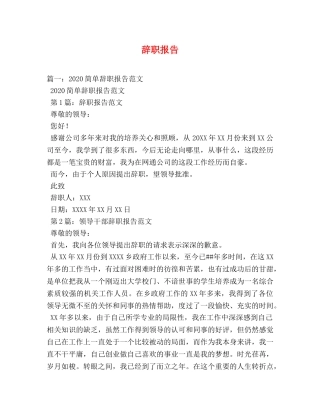 辞职报告 (000002)